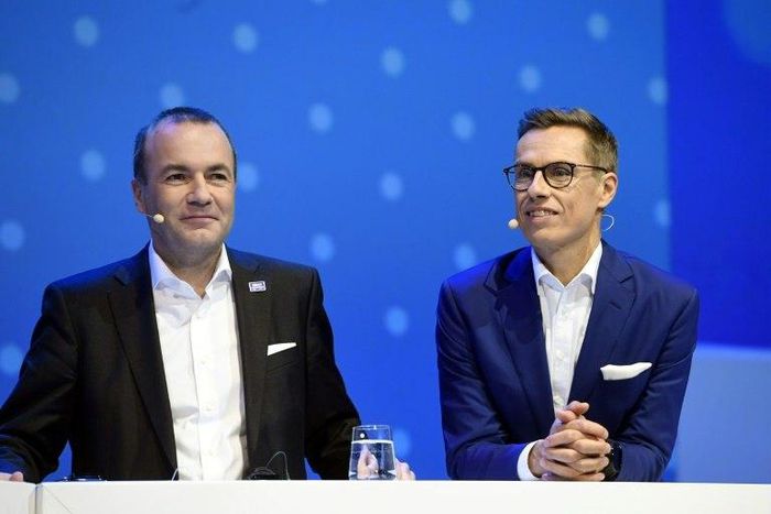 Manfred Weber (left) and Alexander Stubb are both vying to be president of the European People's Party