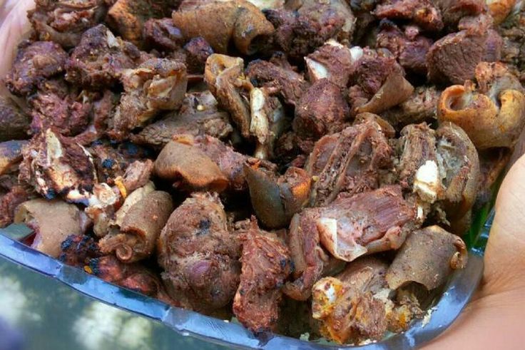 Pictured here: Goat meat