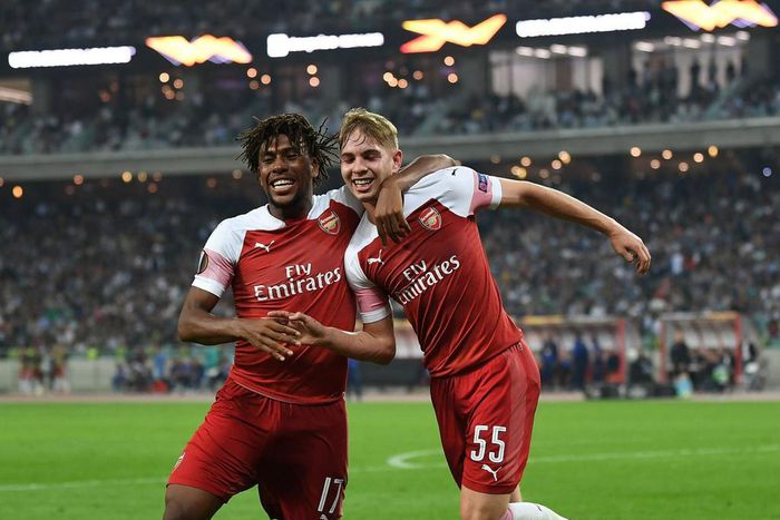 Alex Iwobi and Emile Rowe Smith