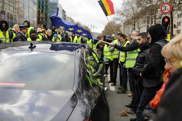 There have been several copycat 'yellow vest' protests in other European cities, including Brussels