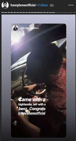 funny bone's new Mercedes Benz