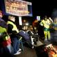 'Yellow vests' listen to Macron's speech on the A9 near Le Boulou in southern France