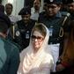 Bangladesh Nationalist Party leader Khaleda Zia (C) was last month handed another stiff jail term