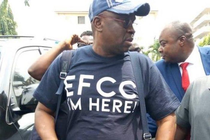 Ayodele Fayose at EFCC headquarters in Abuja