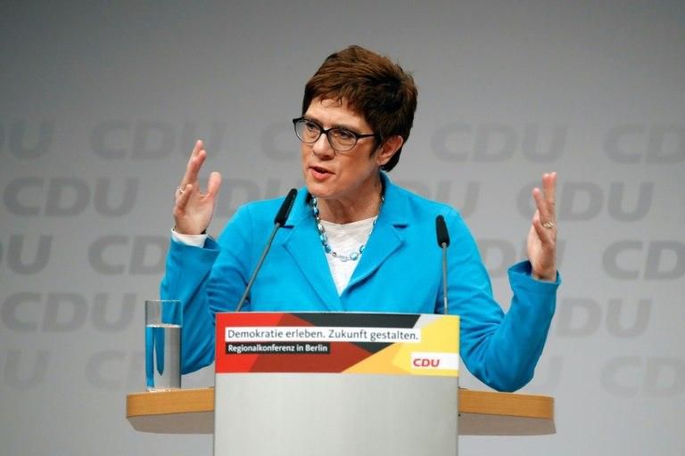 CDU Secretary General Annegret Kramp-Karrenbauer, known as AKK, is a close collaborator of Merkel and seen as someone to maintain her legacy