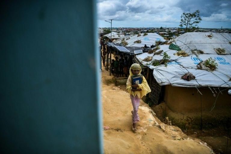 An army purge has forced more than 700,000 Rohingya over the border into Bangladesh -- most of them children