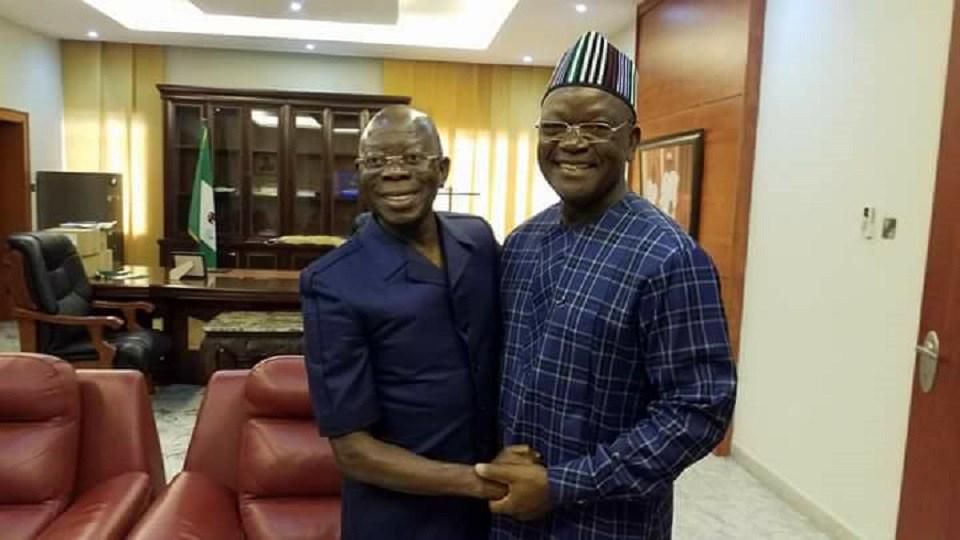 Oshiomhole and Ortom when the going was good.