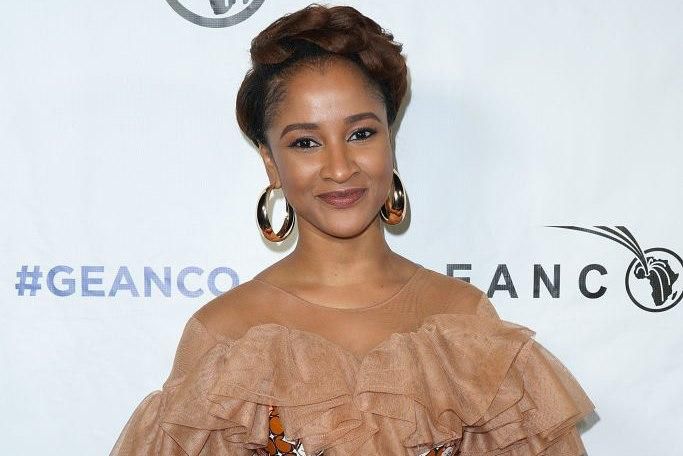 Adesua Etomi makes ankara look super-chic in Toju Foyeh