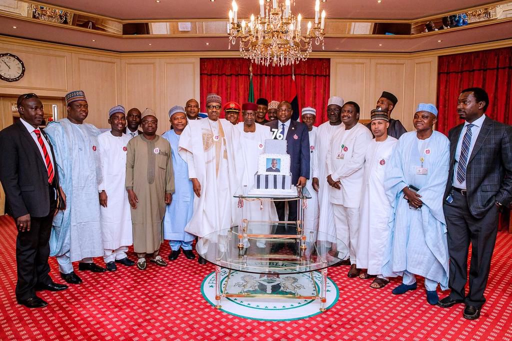 Pictures from Buhari's birthday celebration at the State House