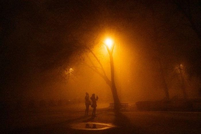 Air pollution levels were at the 'very unhealthy' level in the Bulgarian capital Sofia this week