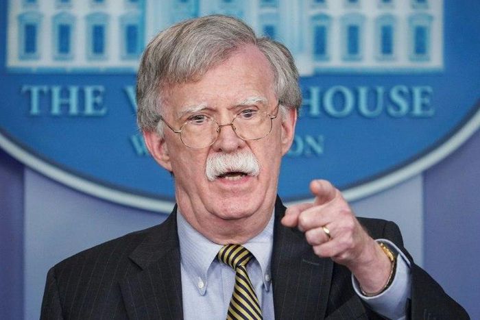 US National Security Advisor John Bolton, pictured October 2018, said two rounds of unilateral US sanctions introduced by President Donald Trump in August have had a "quite significant" effect on the Iranian economy and the country's actions abroad