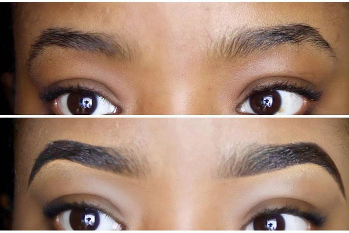 The easiest way to draw brows on with pencil