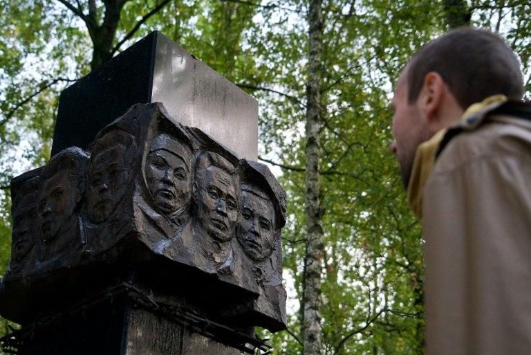 Relatives of those killed have erected monuments to the Stalin era purges