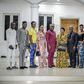 The cast of Queen Moremi: The Musical at the Ooni of Ife's palace