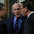 US Director of National Intelligence Dan Coats (C) will meet NATO defense and intelligence officials in Brussels to discuss President Donald Trump's decision in October to withdraw from the 1987 Intermediate-Range Nuclear Forces Treaty (INF)