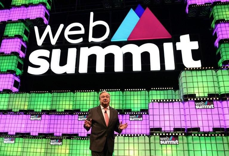 UN Secretary-General Antonio Guterres told the Web Summit that he was "very happy I have chosen my soulmate by traditional methods"