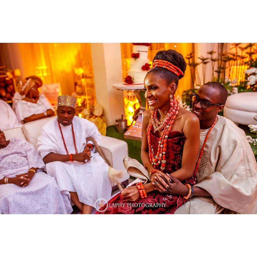 Shola Ladoja and Amena tie the knot in Lagos [Credit: Laphy Photography]