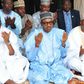 L-R: Minister of Interior, Abdulrahman Dambazau; President Muhammadu Buhari and Senate President, Bukola Saraki