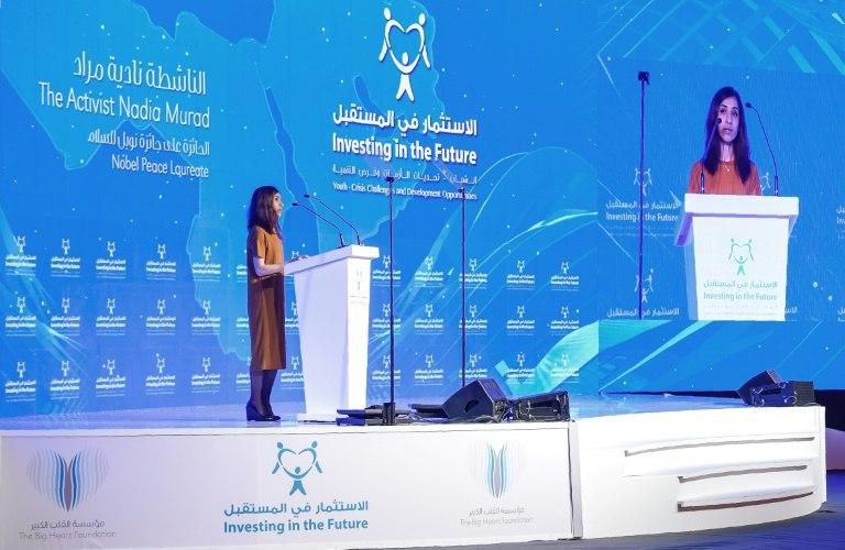Iraqi Yazidi human rights activist and 2018 Nobel Peace Prize laureat Nadia Murad has dedicated herself to what she calls "our peoples' fight"