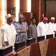 Nigerian governors during FAAC meeting at the statehouse