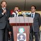 Eritrea's President Isaias Afwerki (L), Ethiopia's Prime Minister Abiy Ahmed (C) and Somalia's President Mohamed Abdullahi Mohamed met in northern Ethiopia to push for regional economic development