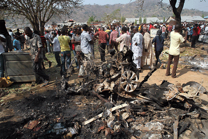Houses burnt in Kaduna state (Illustration).