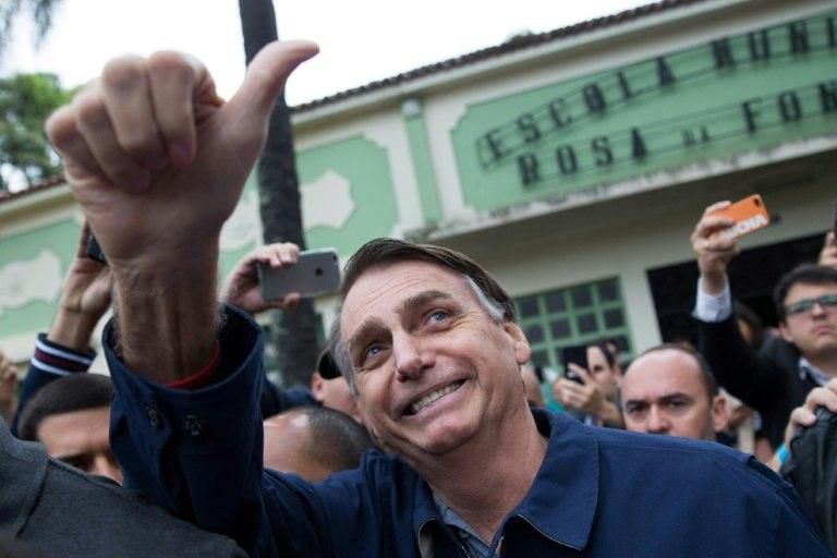 With piercing blue eyes, Jair Bolsonaro was known for his physical strength in his army days -- earning the nickname "Big Horse"