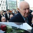 In this file photo taken on April 18, 2013, Simcha "Kazik" Rotem is welcomed as he revisits the sewer he and dozens of comrades used to escape the Nazis during the 1943 Warsaw ghetto uprising