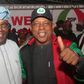 Atiku Abubakar with PDP chairman, Uche Secondus