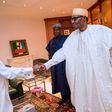 President Buhari meets with Senate President Bukola Saraki and Speaker Dogara to discuss the Plateau killings