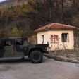 Troops from the NATO-led peacekeeping mission in Kosovo (KFOR) in the Serb-dominated north last month
