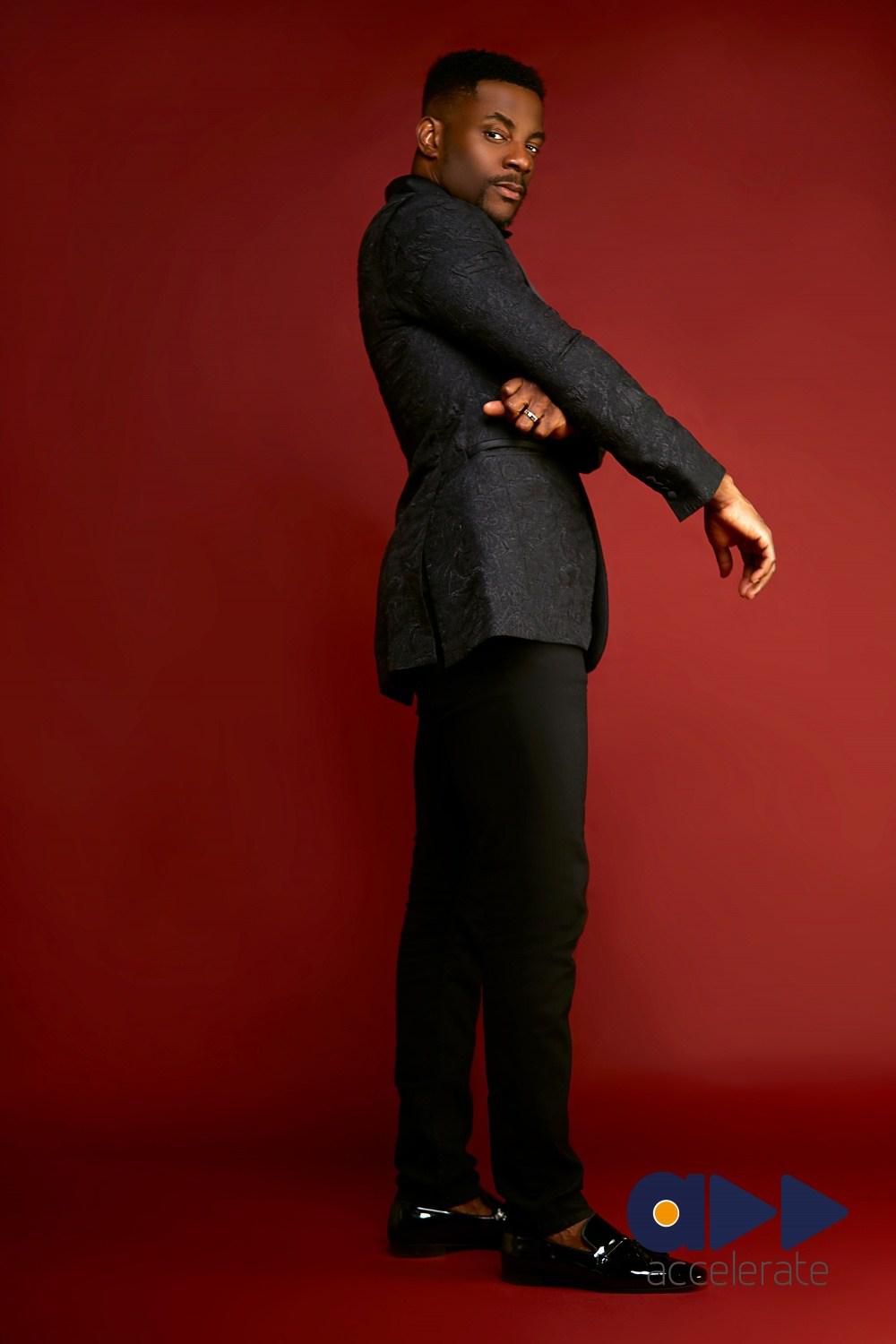 Ebua is handsome in all-black