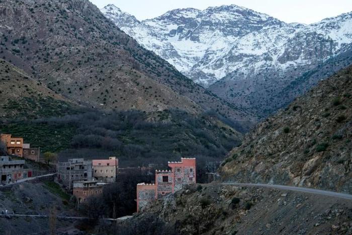 The High Atlas mountains, where Louisa Vesterager Jespersen, 24, and 28-year-old Norwegian Maren Ueland were found dead at an isolated hiking spot on December 17.