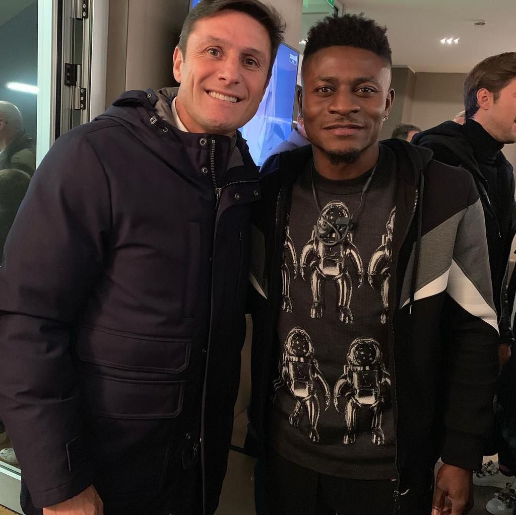 Obafemi Martins and Javier Zanetti