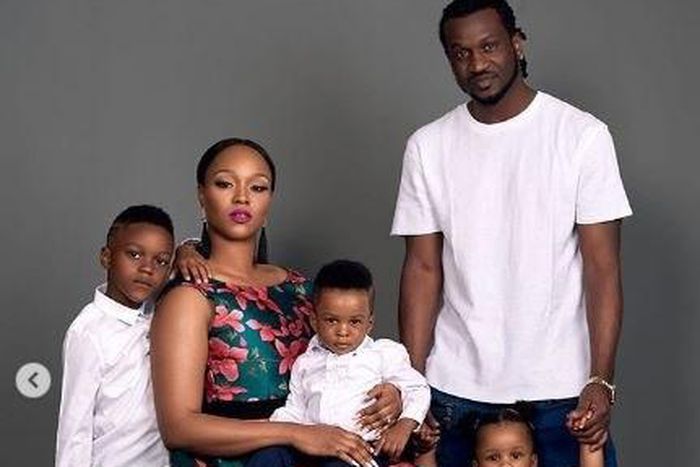 Anita Okoye with her family, Paul Okoye, and the kids