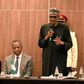 President Buhari addresses a town hall event with the Nigerian community in Poland on Sunday, December 2, 2018