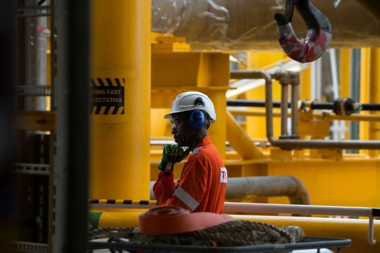 It has a crew of about 100, living for weeks at a stretch in close quarters