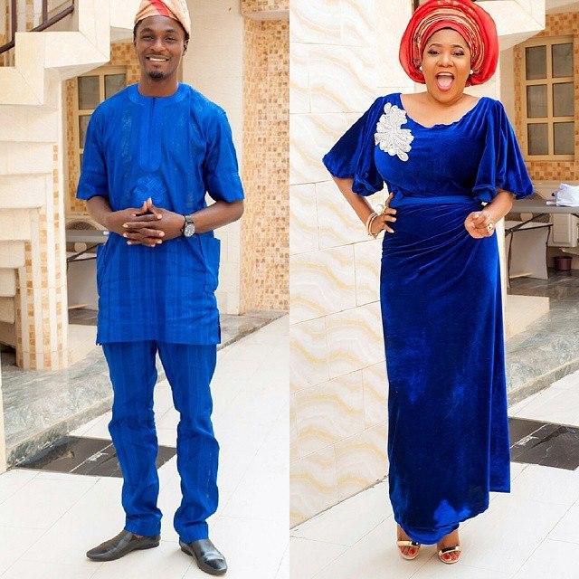 Toyin Aimakhu and husband  Adeniyi Johnson 