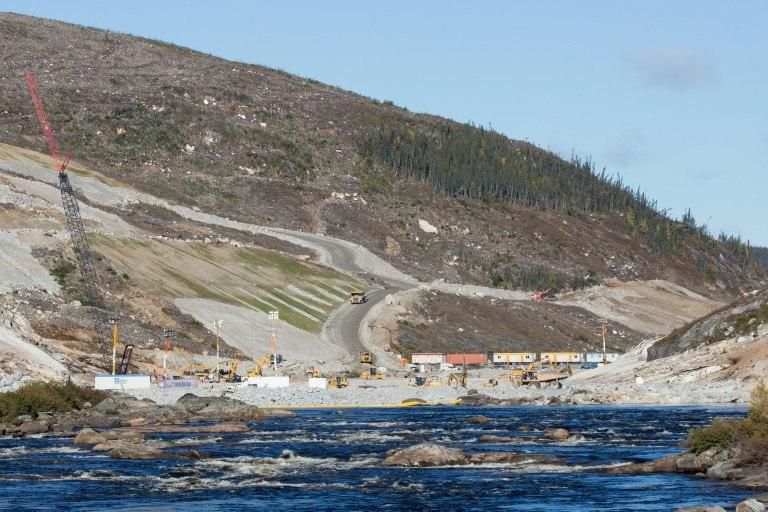 Hydro-Quebec plans to sell the clean energy generated by the Romaine project -- the Romaine 4 dam is seen here -- to customers in the northeastern United States