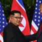 US President Donald Trump (R) and North Korea's leader Kim Jong Un (L) could meet early in 2019, according to Secretary of State Mike Pompeo