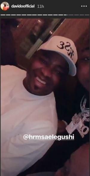 Oba of Eleguishi at Davido's dinner party