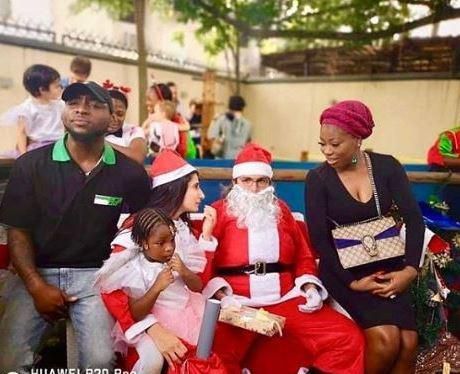 Davido, Sophia Momodu and their daughter, Imade at her school's end of year party