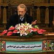 Iran's parliamentary speaker Ali Larijani gives a press conference in the capital Tehran on December 3, 2018