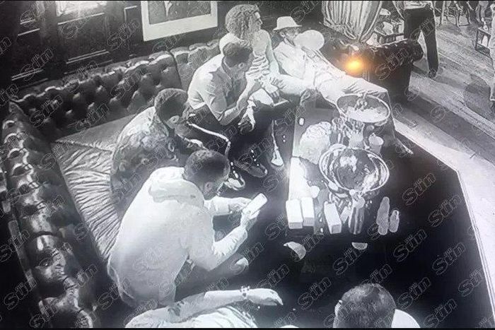 Mesut Ozil, Pierre-Emerick Aubameyang, Alexandre Lacazette, Matteo Guendouzi and Sead Kolasinac