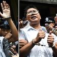 Wa Lone, 32, and Kyaw Soe Oo, 28, were arrested in December 2017 and later sentenced to seven year prison terms for what prosecutors said was the possession of classified material