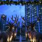 Santa's reindeer, featured here as part of the design of the Santa in the Sky restaurant in Kuala Lumpur, Malaysia, have been tracked by the Defense Department since 1955
