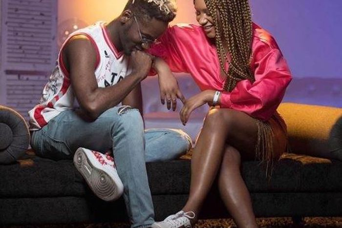 Temi Otedola with bae, Mr Eazi