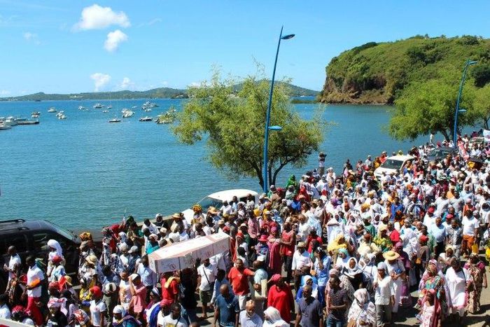 People demonstrated in Mayotte in May against a potential change of the status of the French territory