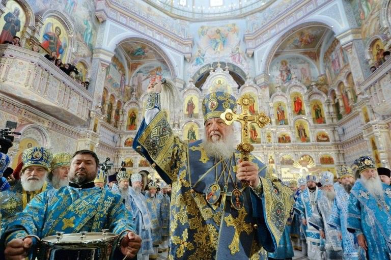 Some members of the Ukrainian Orthodox church remain loyal to Moscow and Russian Orthodox Patriarch Kirill