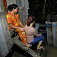 Nary (R) is back home in Cambodia with her mother now, but fears she may never see her son again after her marriage to a Chinese man collapsed